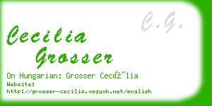 cecilia grosser business card